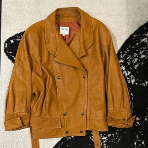 Vintage Maxima Bergdorf Goodman oversized leather jacket